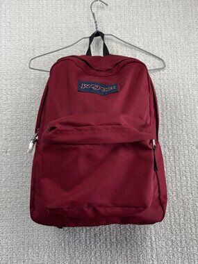 Jansport Burgundy Red Backpack Classic Style Everyday School Bag Academia